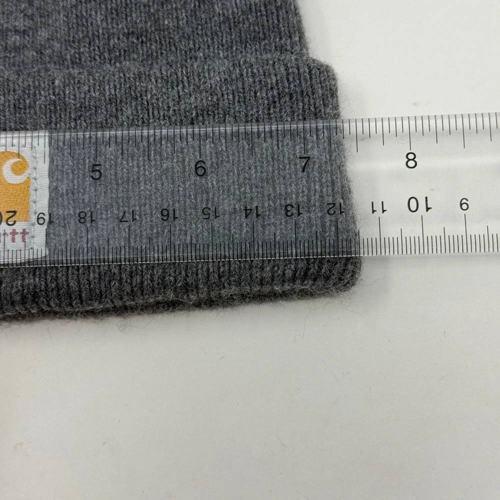 Carhartt Toddler Kids Grey Acrylic Knit Cuffed Beanie Watch Hat CB8905 H130